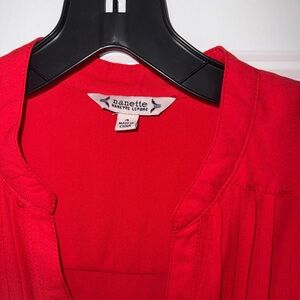 Nanette Lepore Vibrant Red Top
